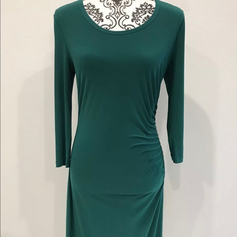 Philosophy Republic Green Dress Ruching Small NEW